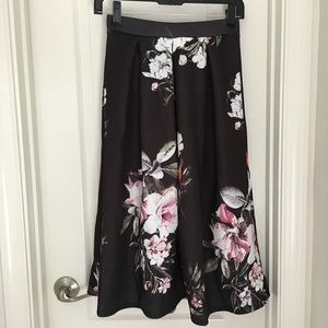 Floral Midi Skirt